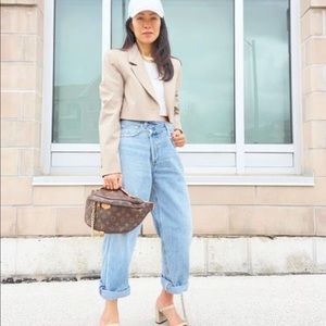 Zara crop blazer bloggers fav